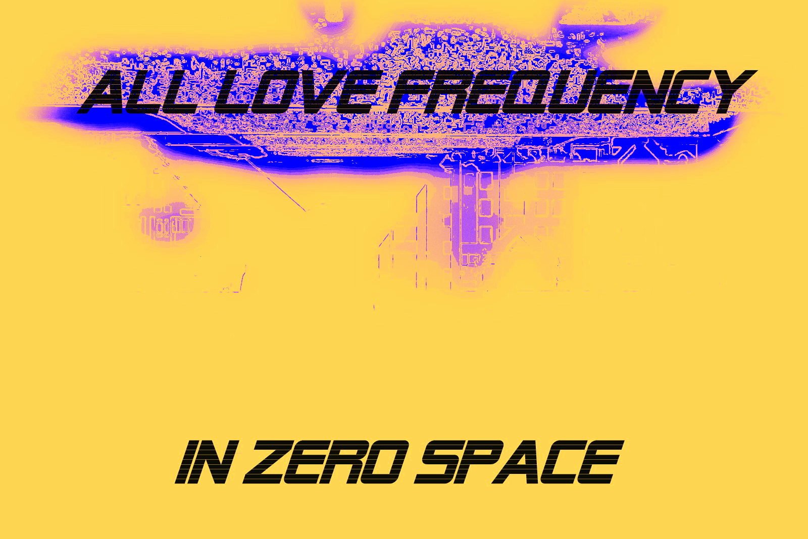 ALL LOVE FREQUENCY IN ZERO SPACE - Cosmic Art Card featuring cosmic elements