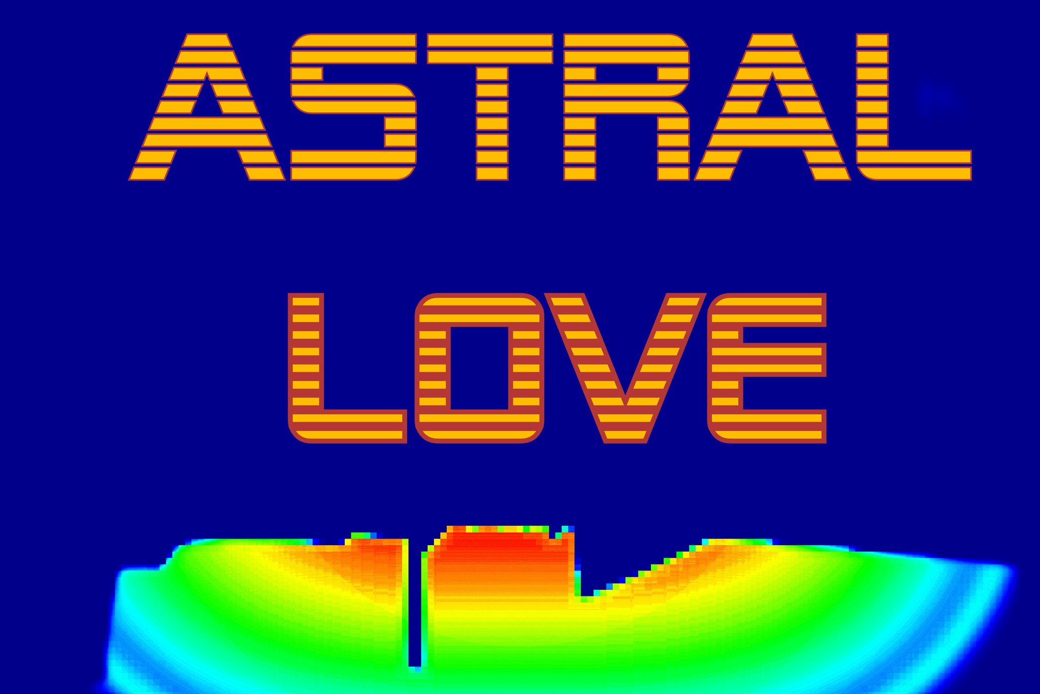 ASTRAL LOVE - Cosmic Art Card depicting emotional essence