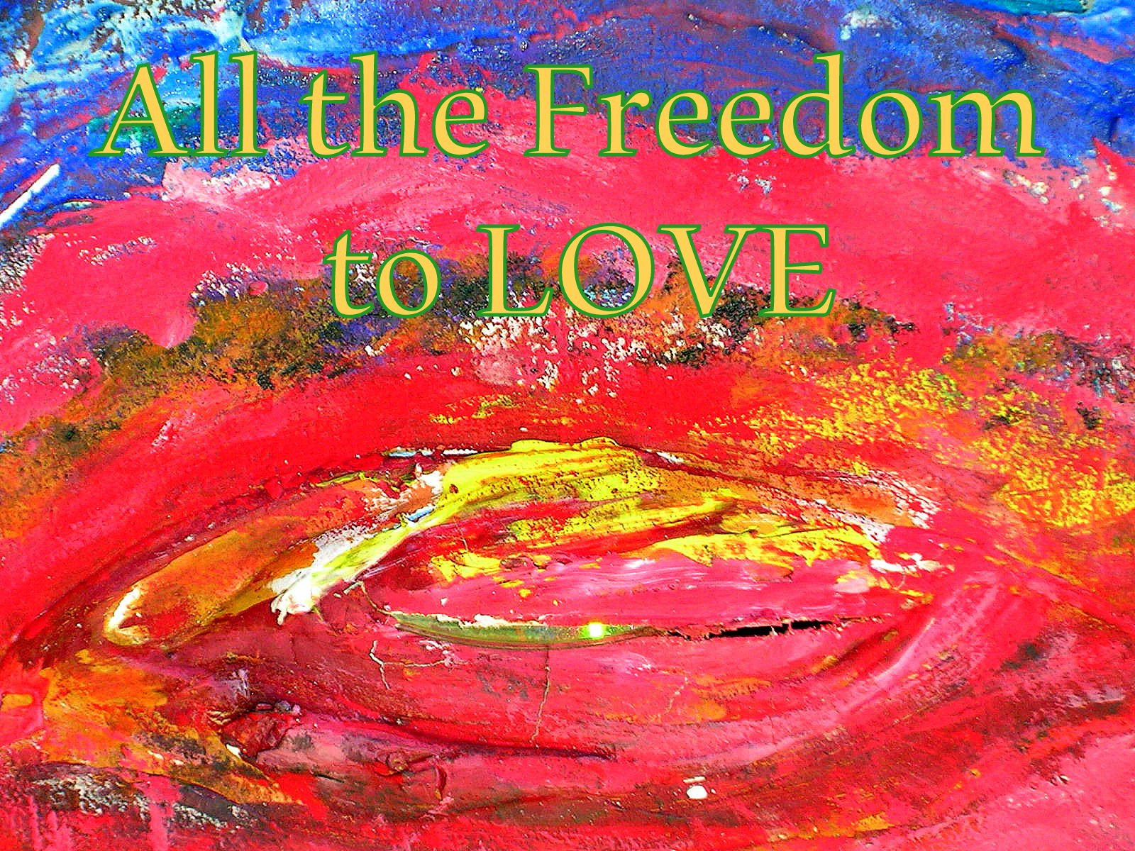 All the Freedom to LOVE - Cosmic Art Card depicting emotional essence