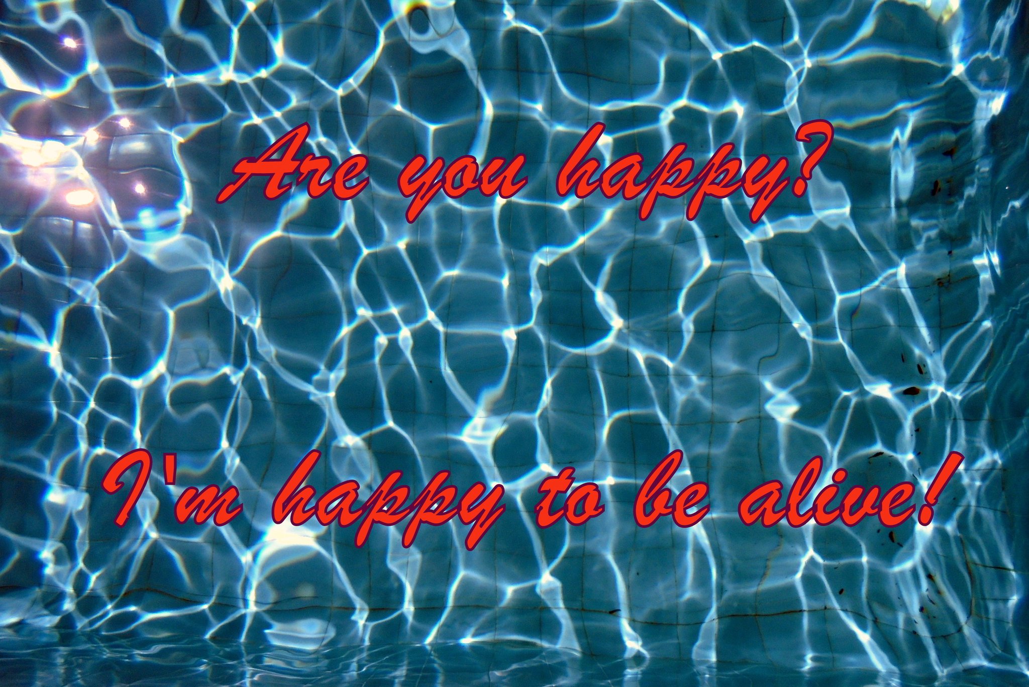 Are you happy Im happy to be alive - Cosmic Art Card