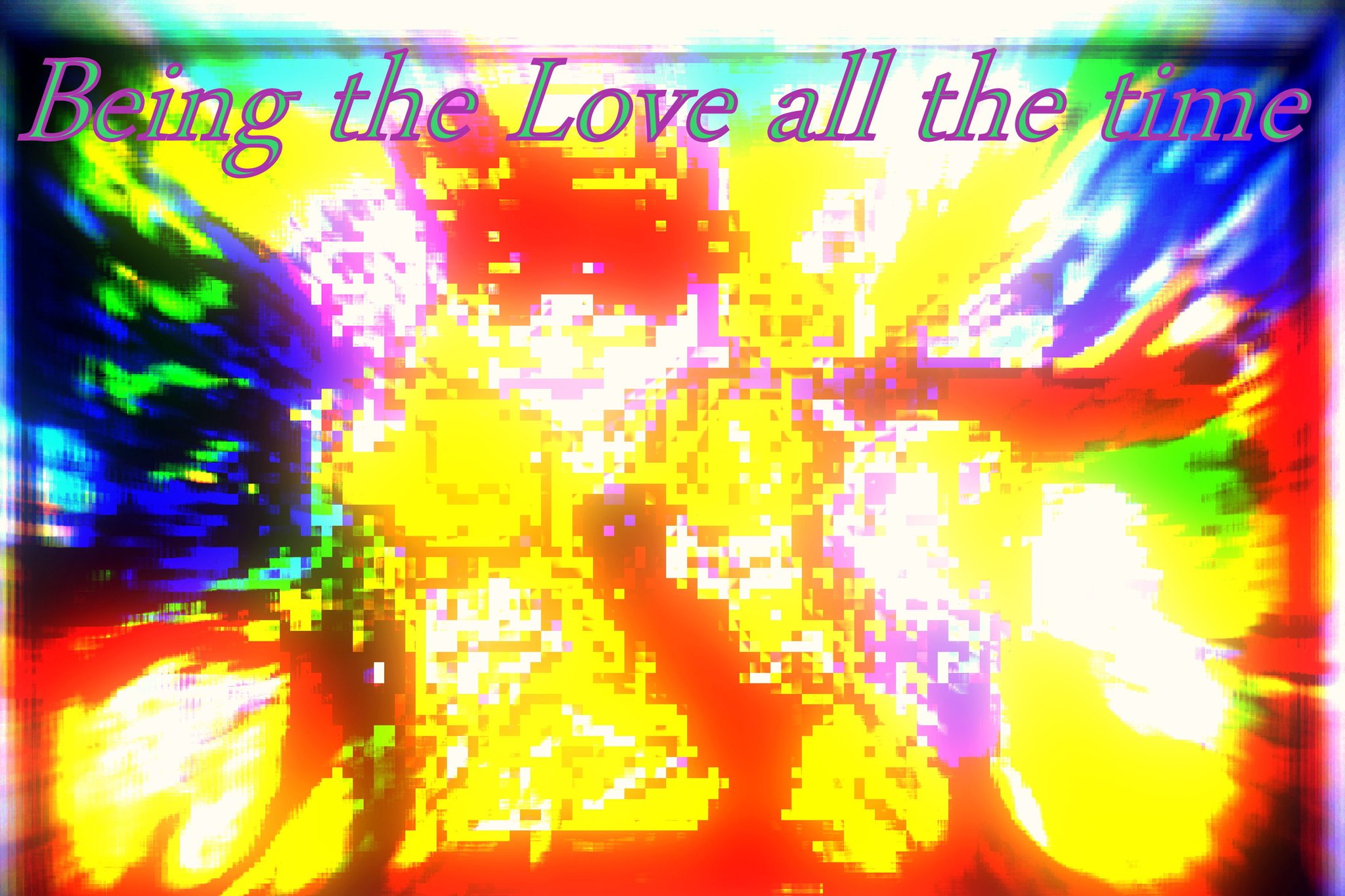 Being the Love all the time - Cosmic Art Card depicting emotional essence