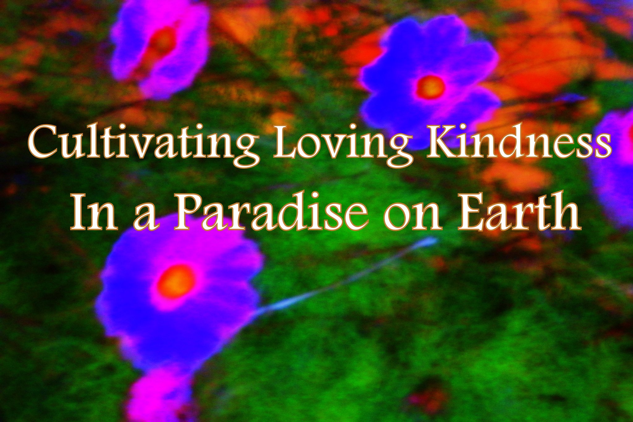 Cultivating Loving Kindness In a Paradise on Earth - Cosmic Art Card