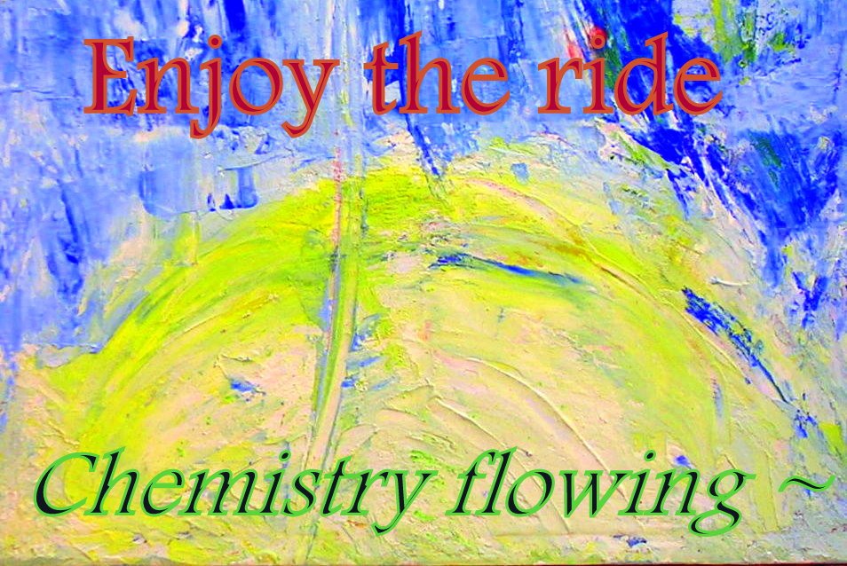 Enjoy the ride Chemistry flowing - Cosmic Art Card