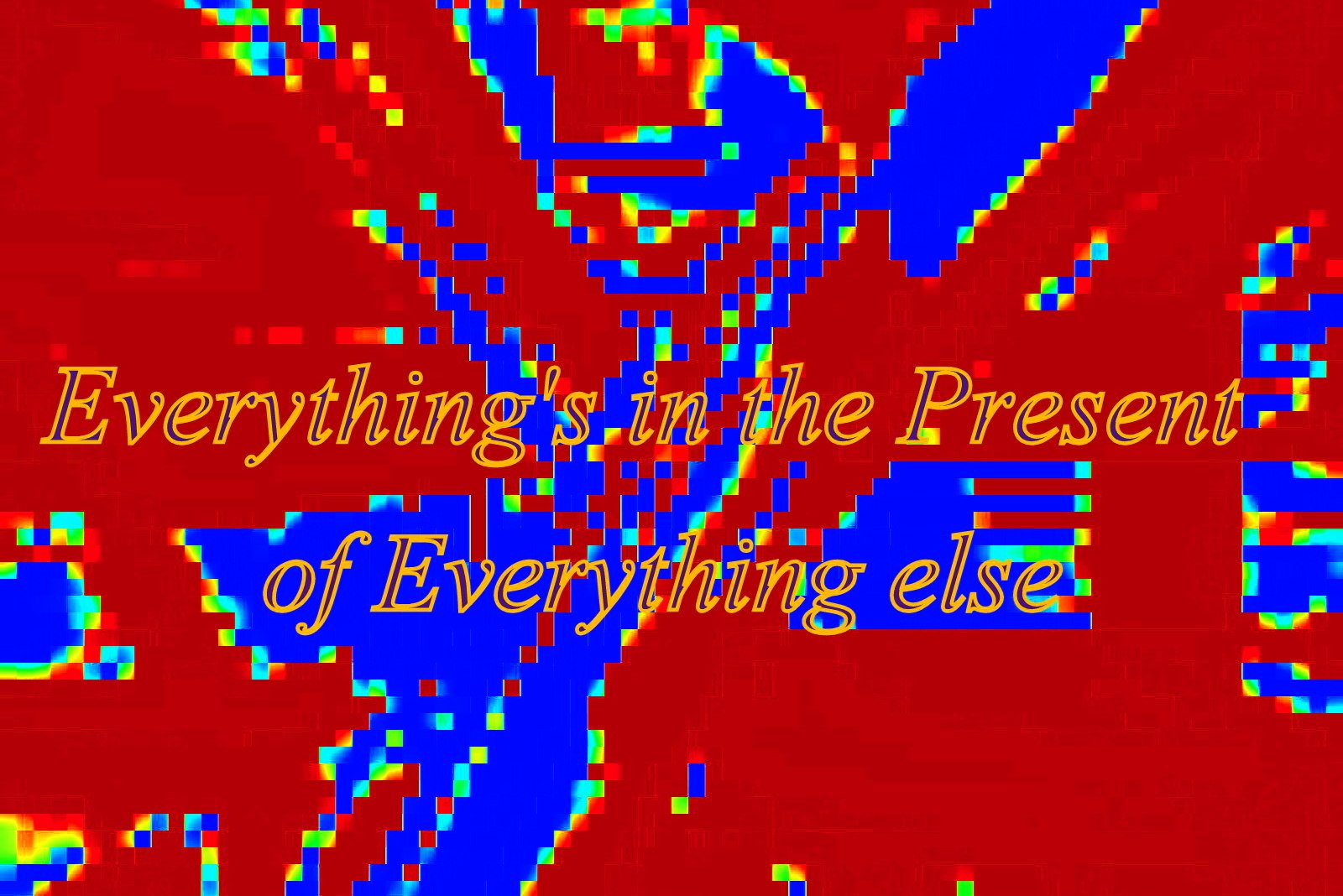 Everythings in the Present of Everything else - Cosmic Art Card