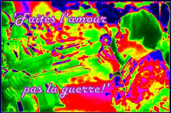 Faites lamour pas la guerre - Cosmic Art Card