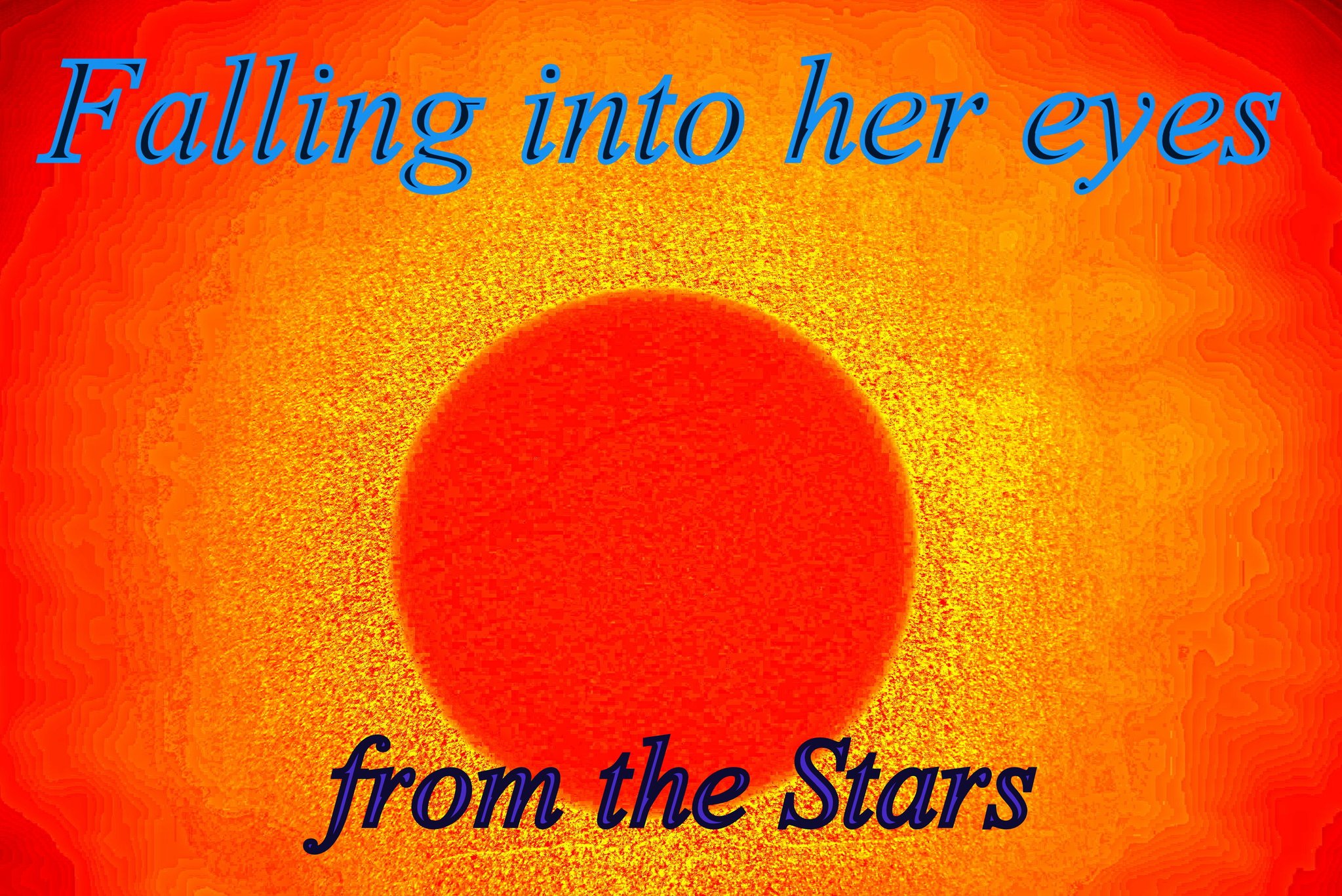 Falling into her eyes from the Stars - Cosmic Art Card