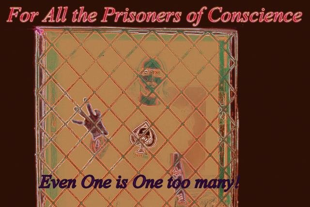 For All the Prisoners of Conscience Even One is One too many - Cosmic Art Card