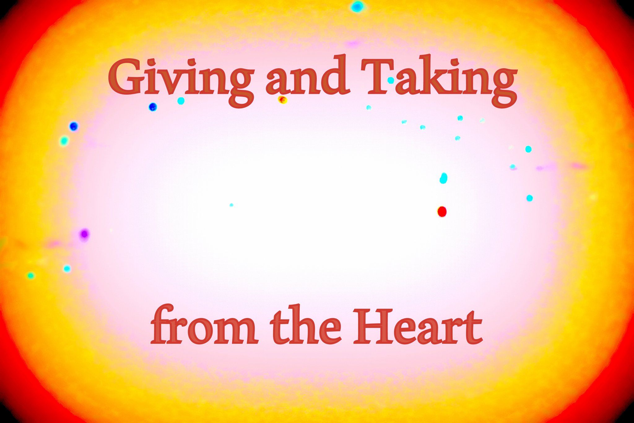 Giving and Taking from the Heart - Cosmic Art Card depicting emotional essence