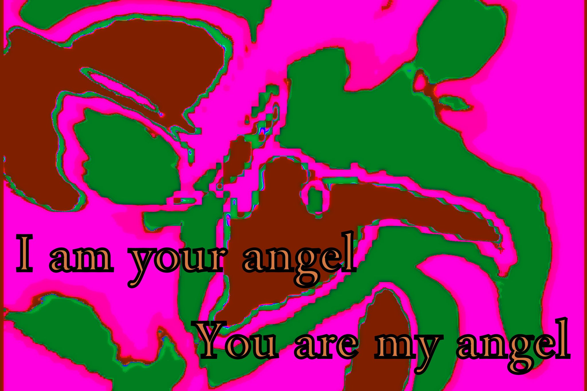 I am your angel You are my angel - Cosmic Art Card