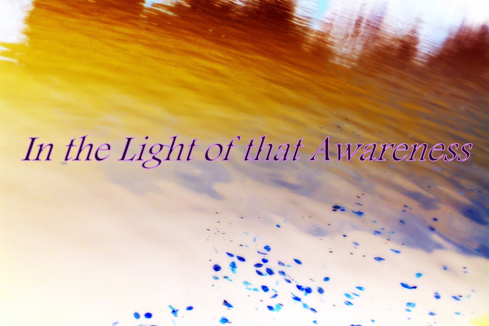 In the Light of that Awareness - Cosmic Art Card with celestial imagery