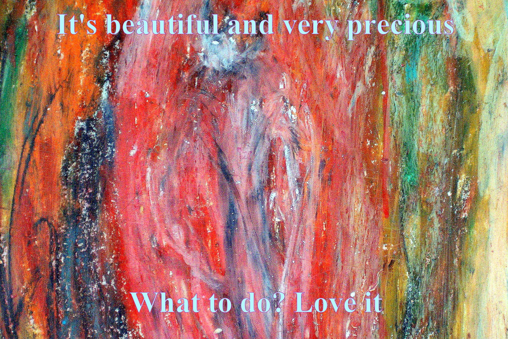 Its beautiful and very precious What to do Love it - Cosmic Art Card depicting emotional essence