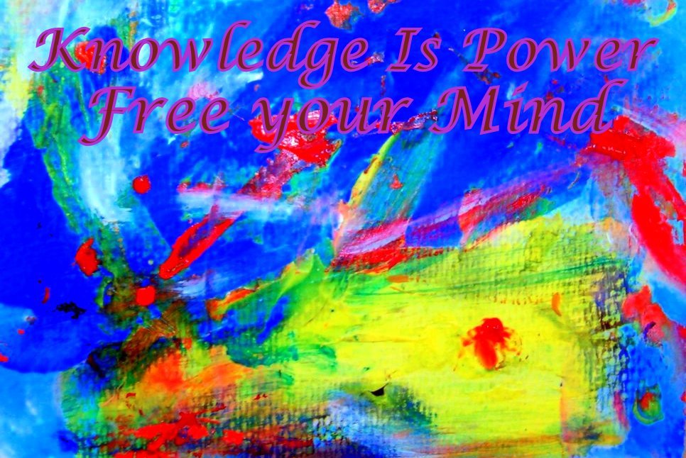 Knowledge Is Power Free your Mind - Cosmic Art Card