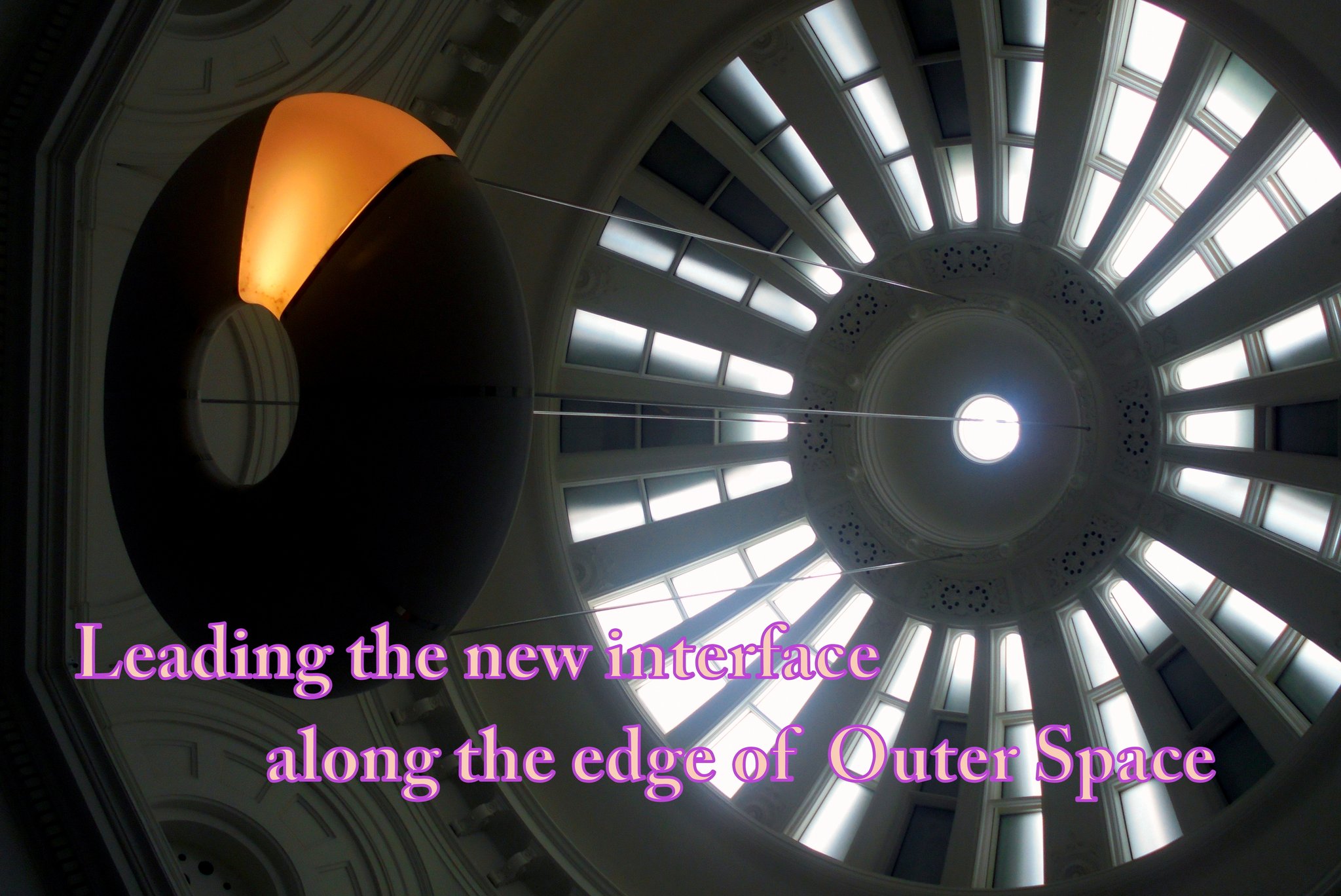 Leading the new interface along the edge of Outer Space - Cosmic Art Card featuring cosmic elements