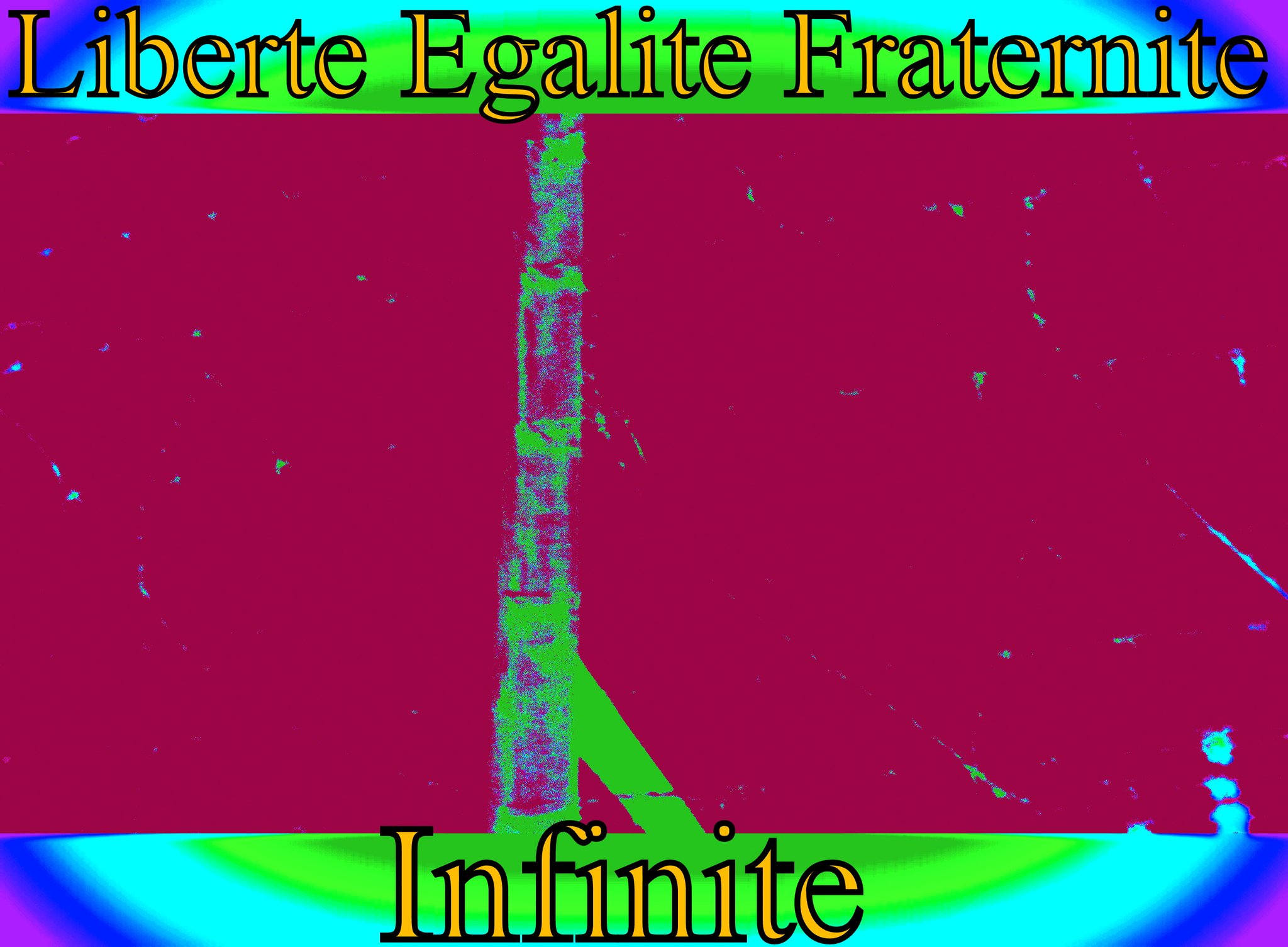 Liberte Egalite Fraternite Infinite - Cosmic Art Card