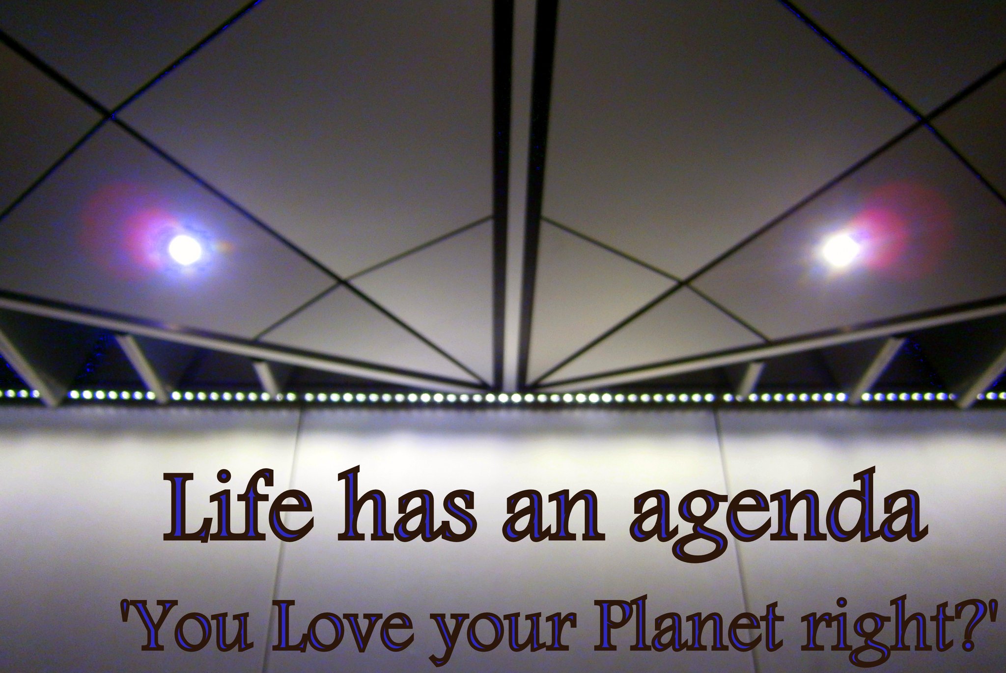 Life has an agenda You Love your Planet right - Cosmic Art Card depicting emotional essence