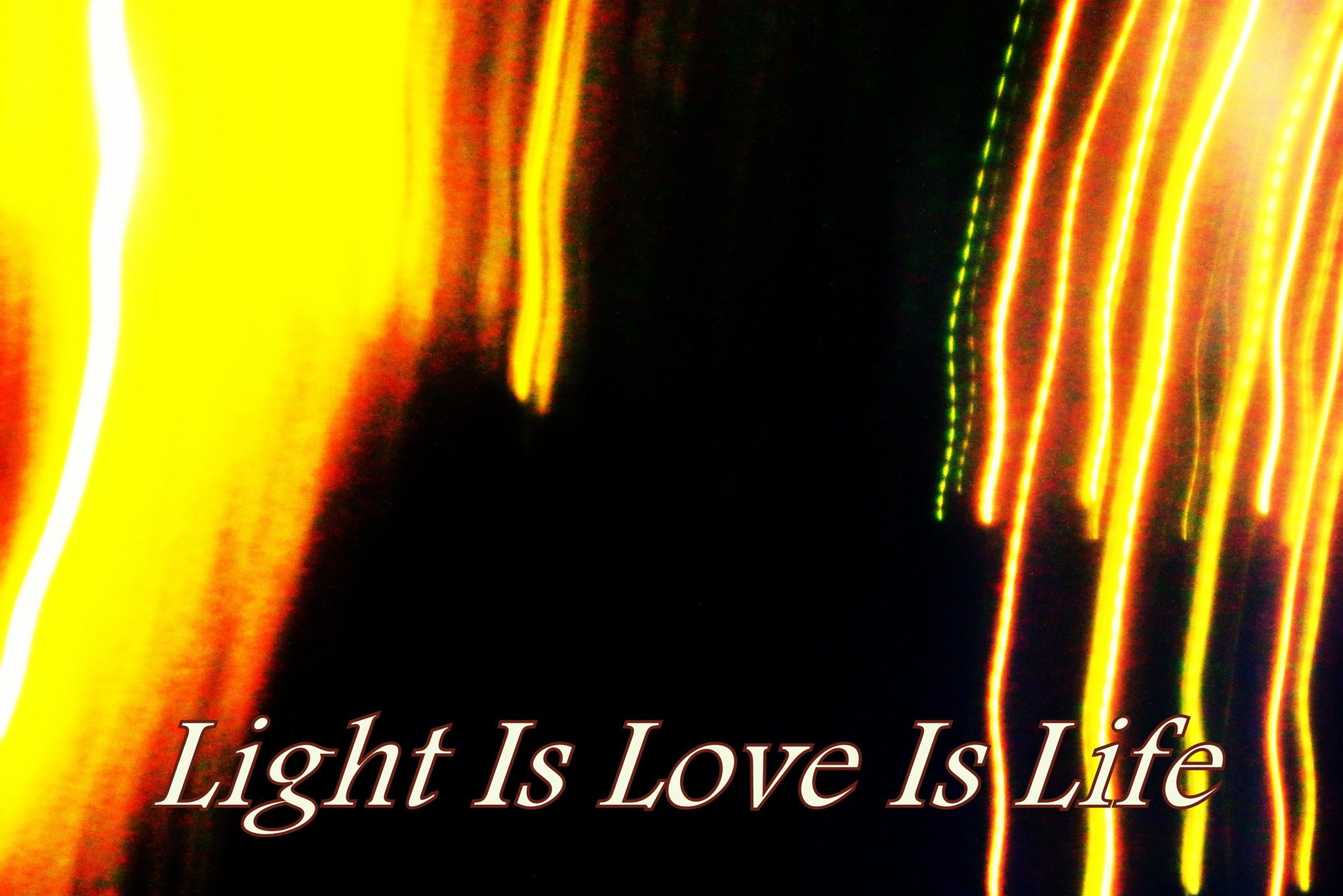 Light Is Love Is Life - Cosmic Art Card depicting emotional essence