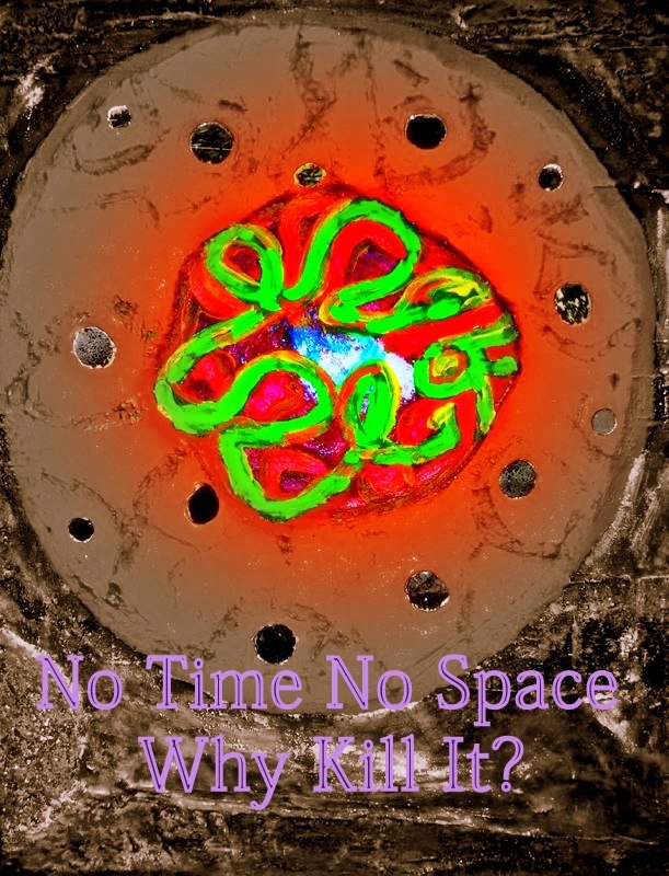 No Time No Space Why Kill It - Cosmic Art Card featuring cosmic elements