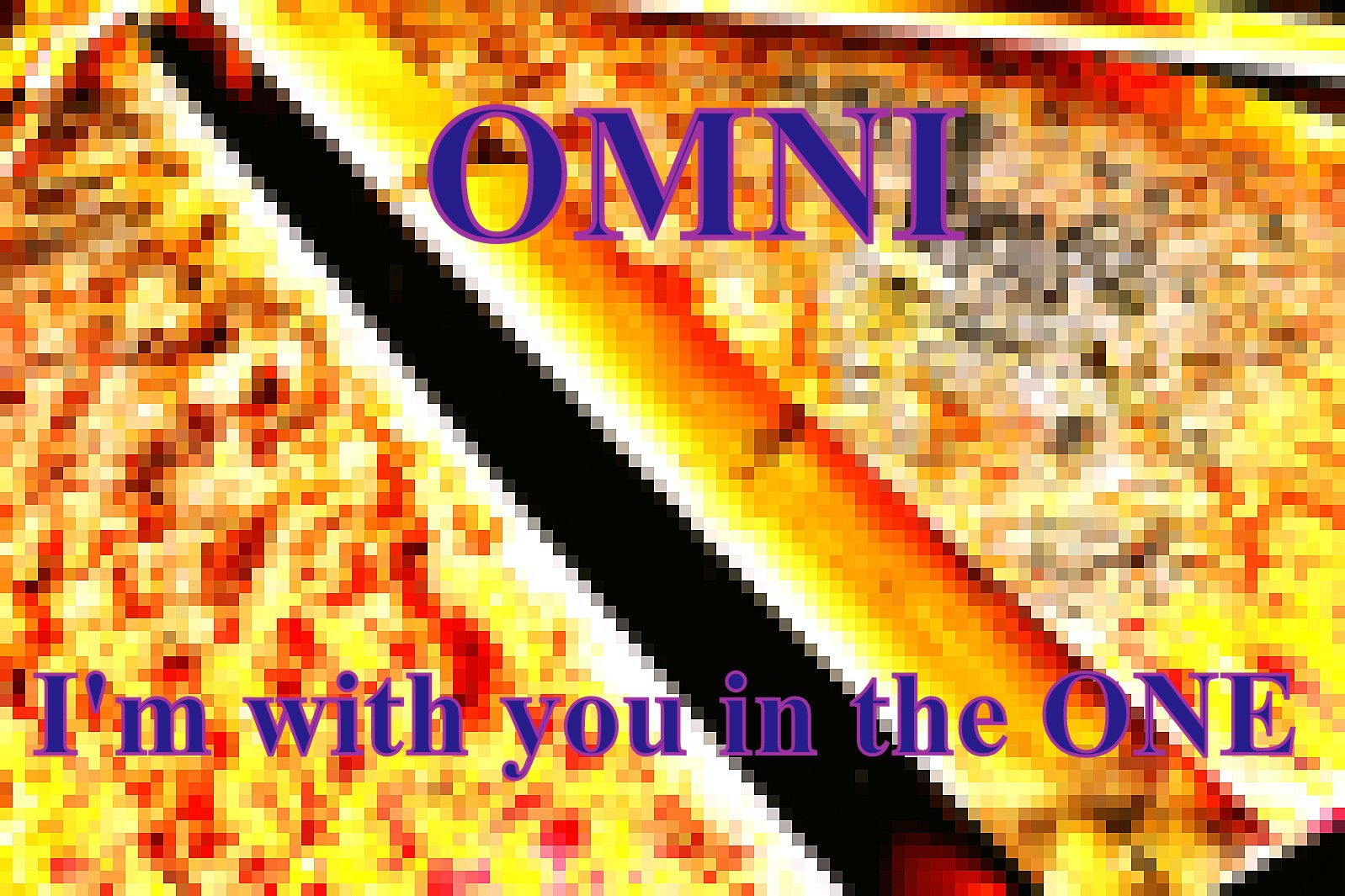 OMNI Im with you in the ONE - Cosmic Art Card