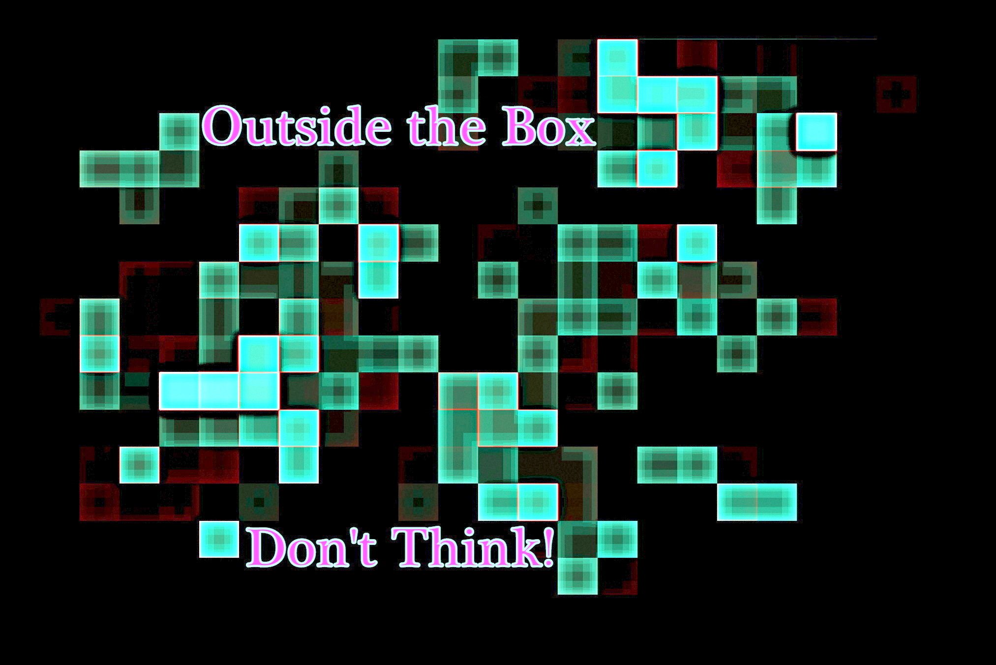 Outside the Box Dont Think - Cosmic Art Card