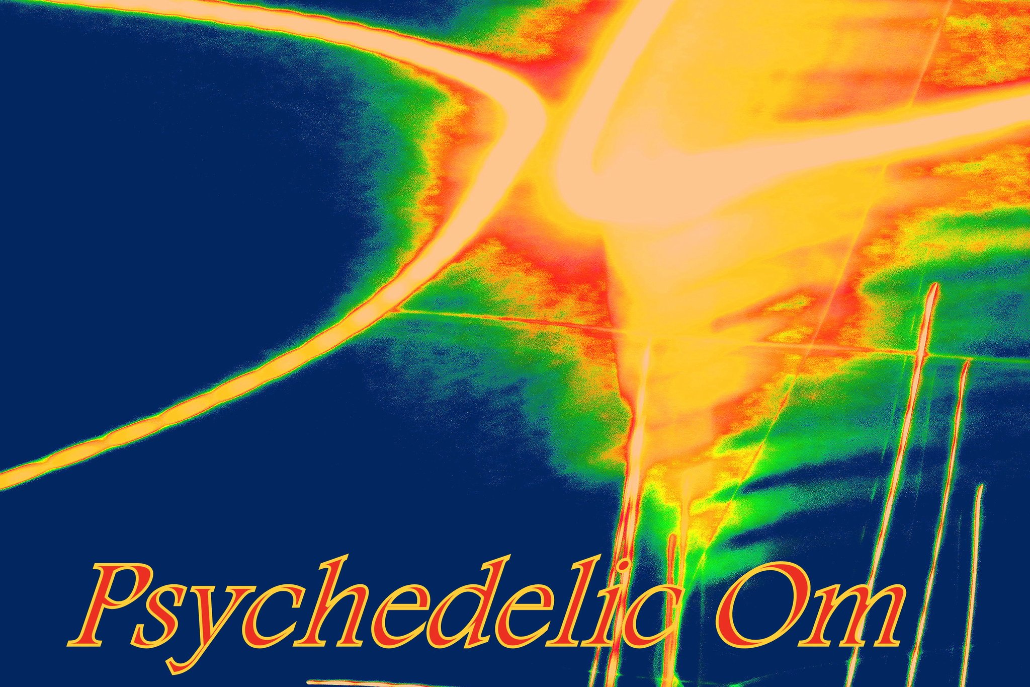 Psychedelic Om - Cosmic Art Card