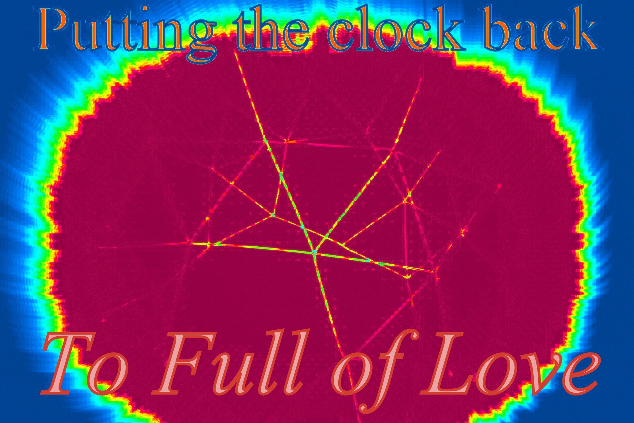 Putting the clock back To Full of Love - Cosmic Art Card depicting emotional essence