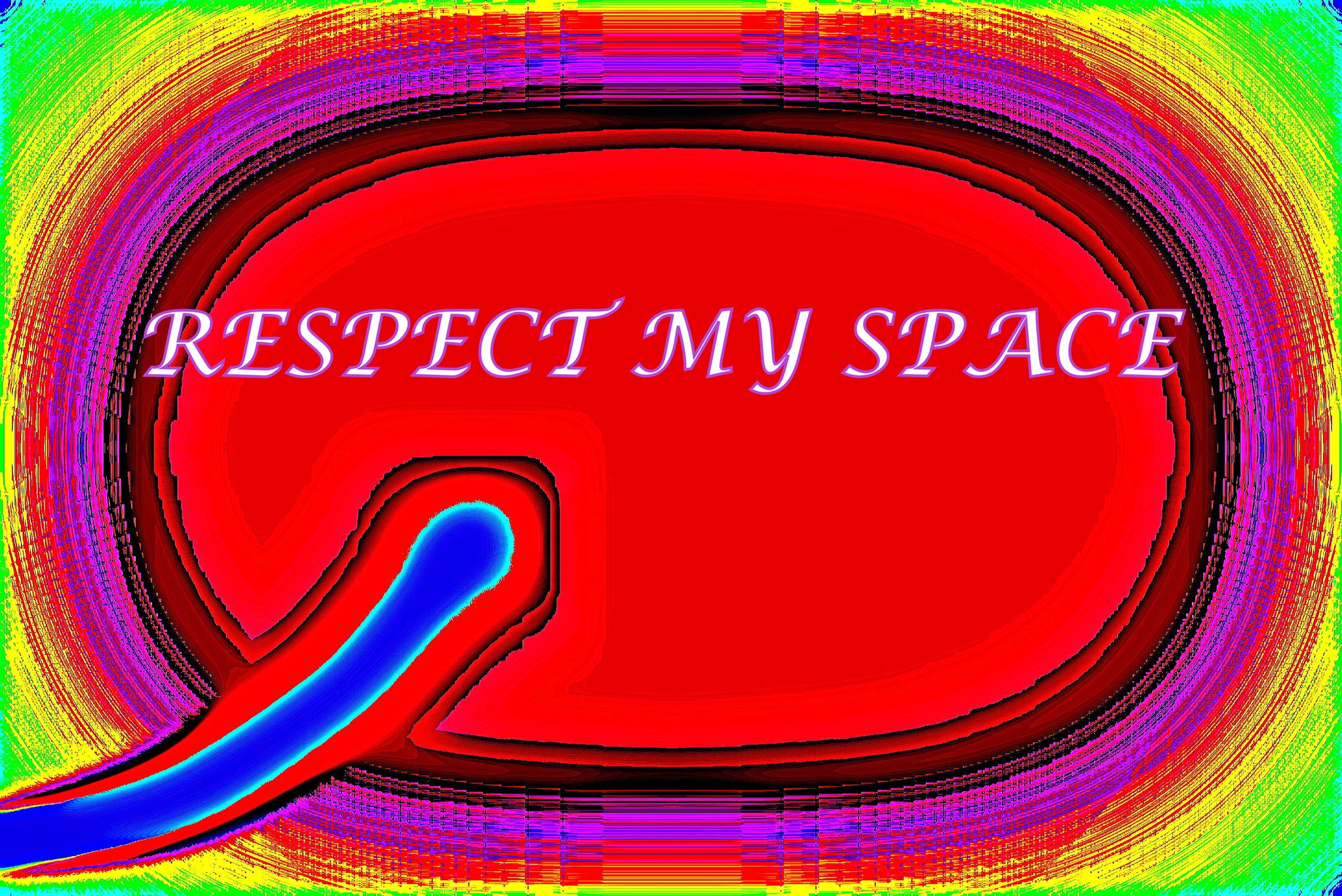 RESPECT MY SPACE - Cosmic Art Card featuring cosmic elements