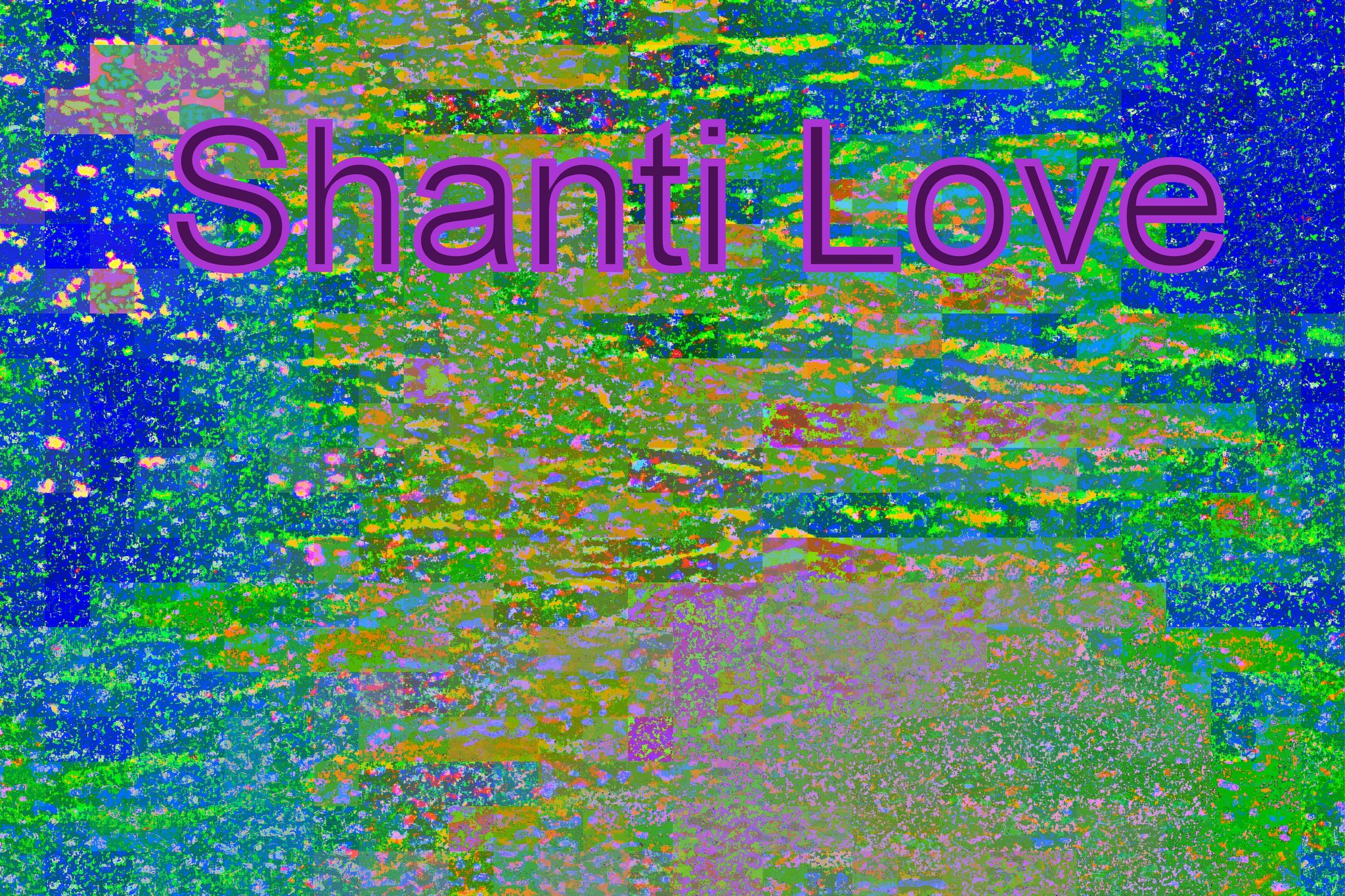 Shanti Love - Cosmic Art Card depicting emotional essence