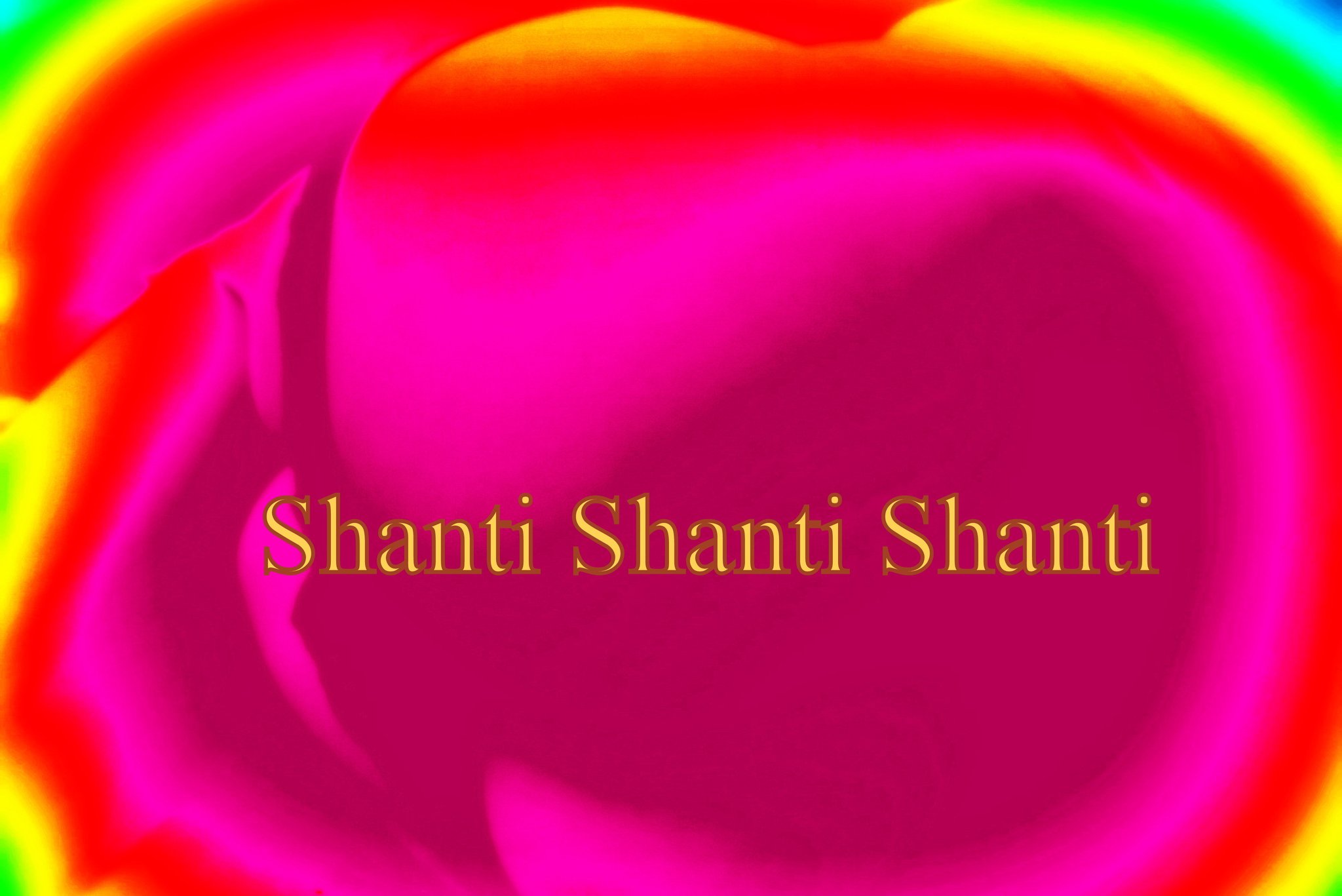 Shanti Shanti Shanti - Cosmic Art Card