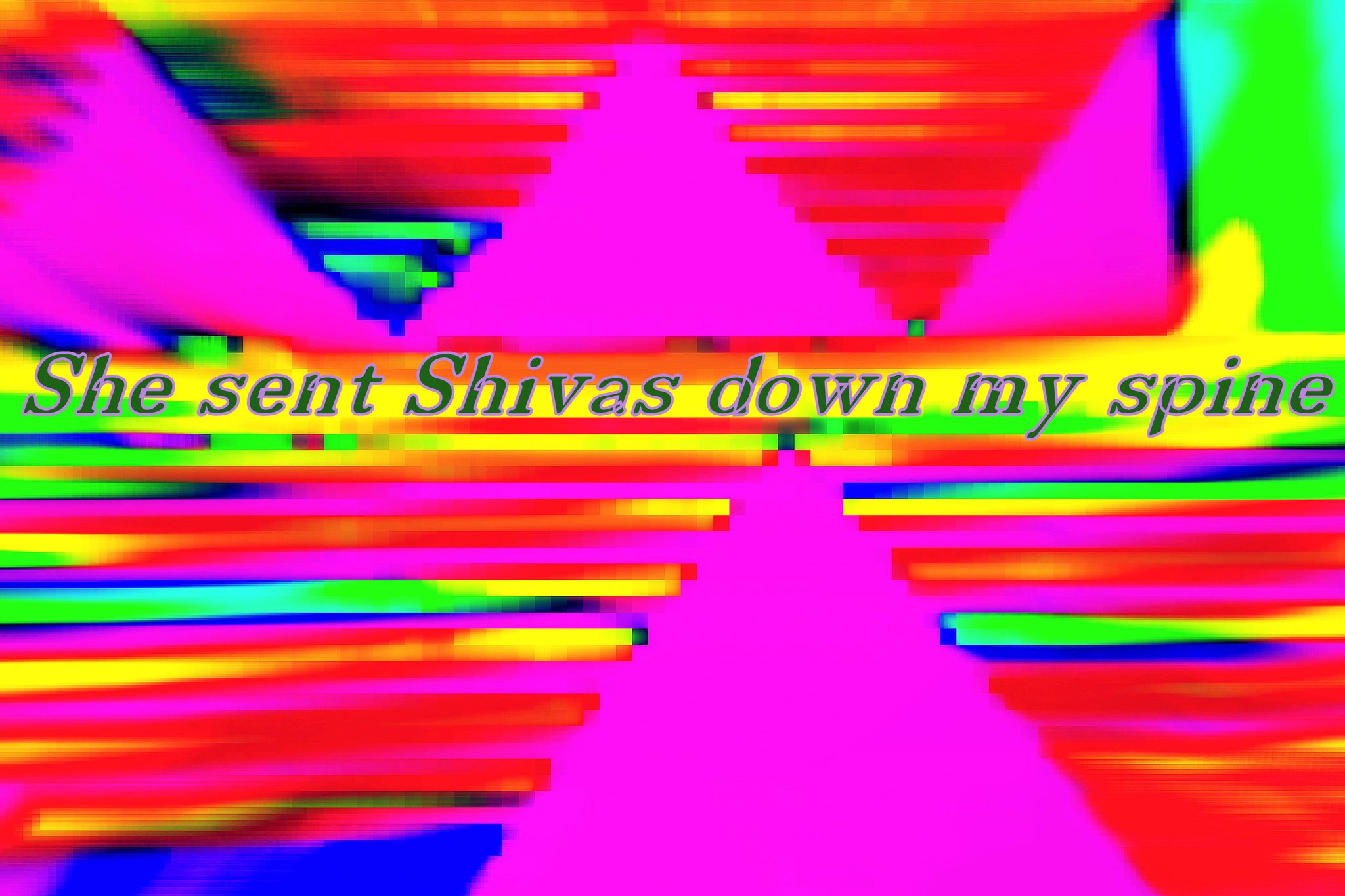 She sent Shivas down my spine - Cosmic Art Card