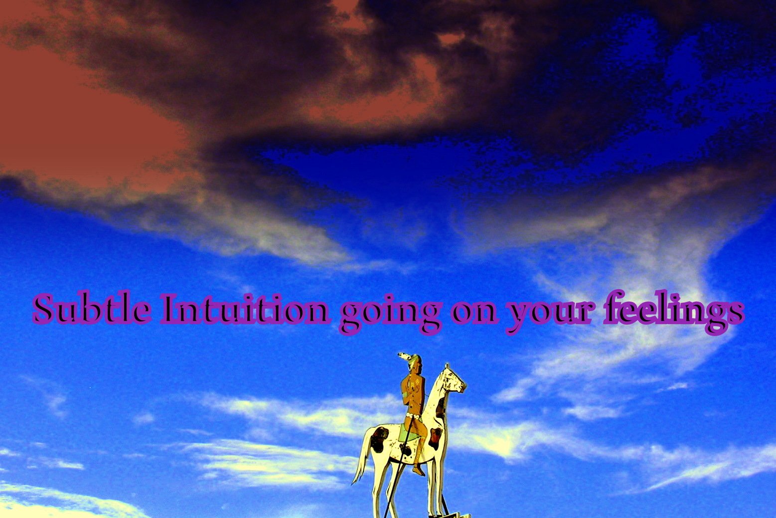 Subtle Intuition going on your feelings - Cosmic Art Card