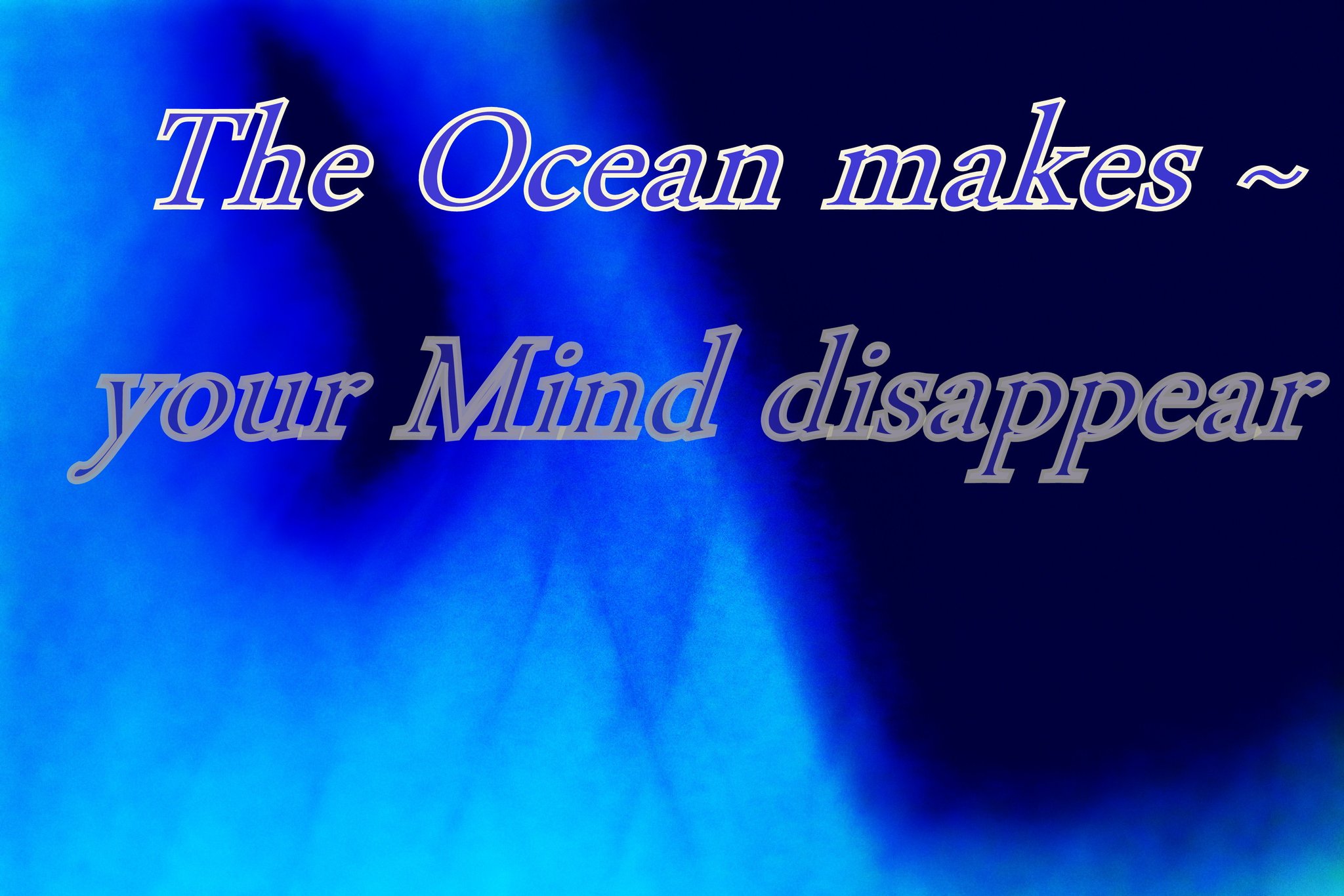 The Ocean makes your Mind disappear - Cosmic Art Card