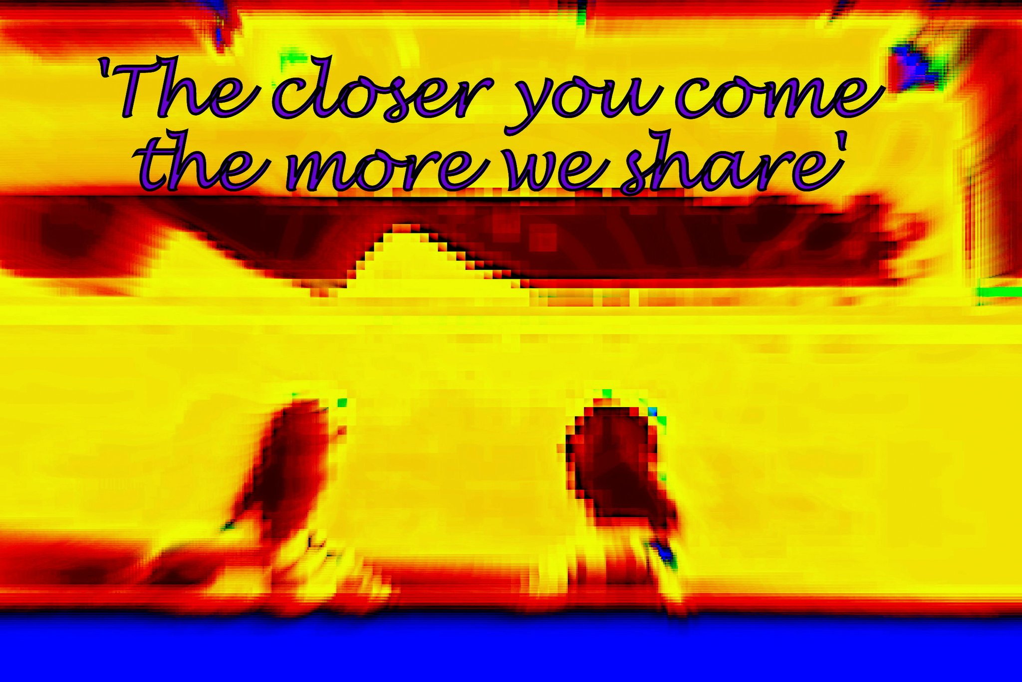 The closer you come the more we share - Cosmic Art Card