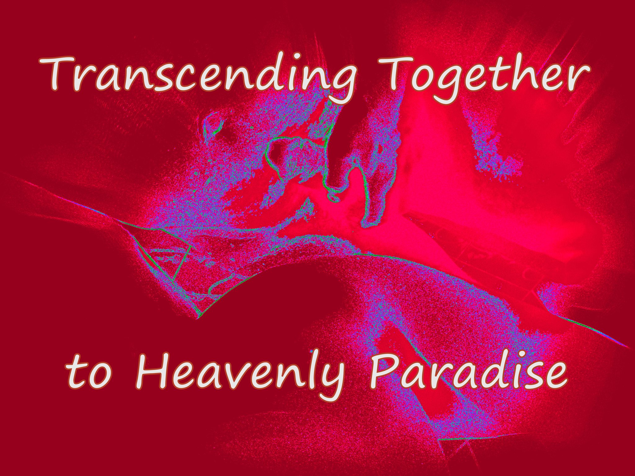Transcending Together to Heavenly Paradise - Cosmic Art Card