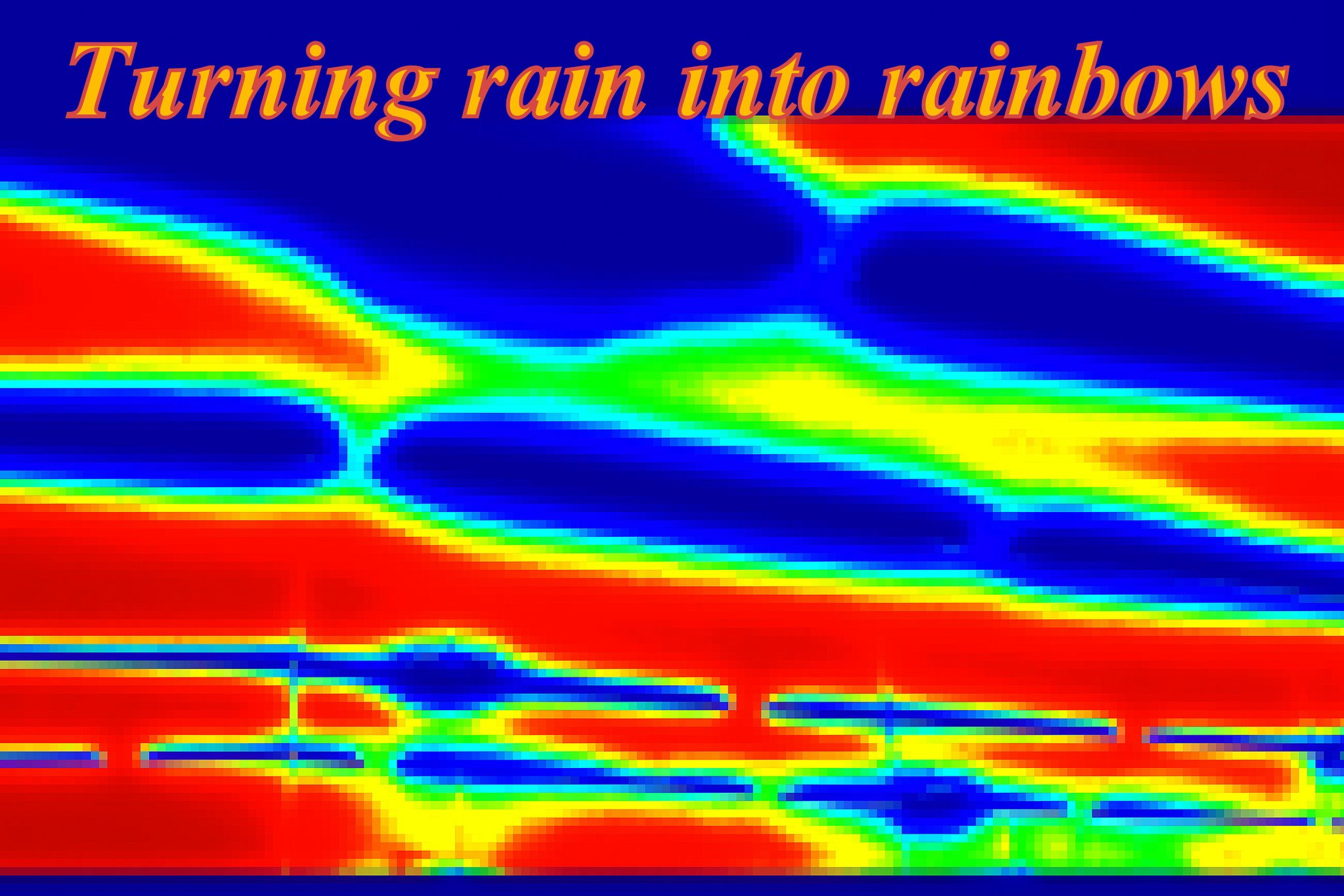 Turning rain into rainbows - Cosmic Art Card