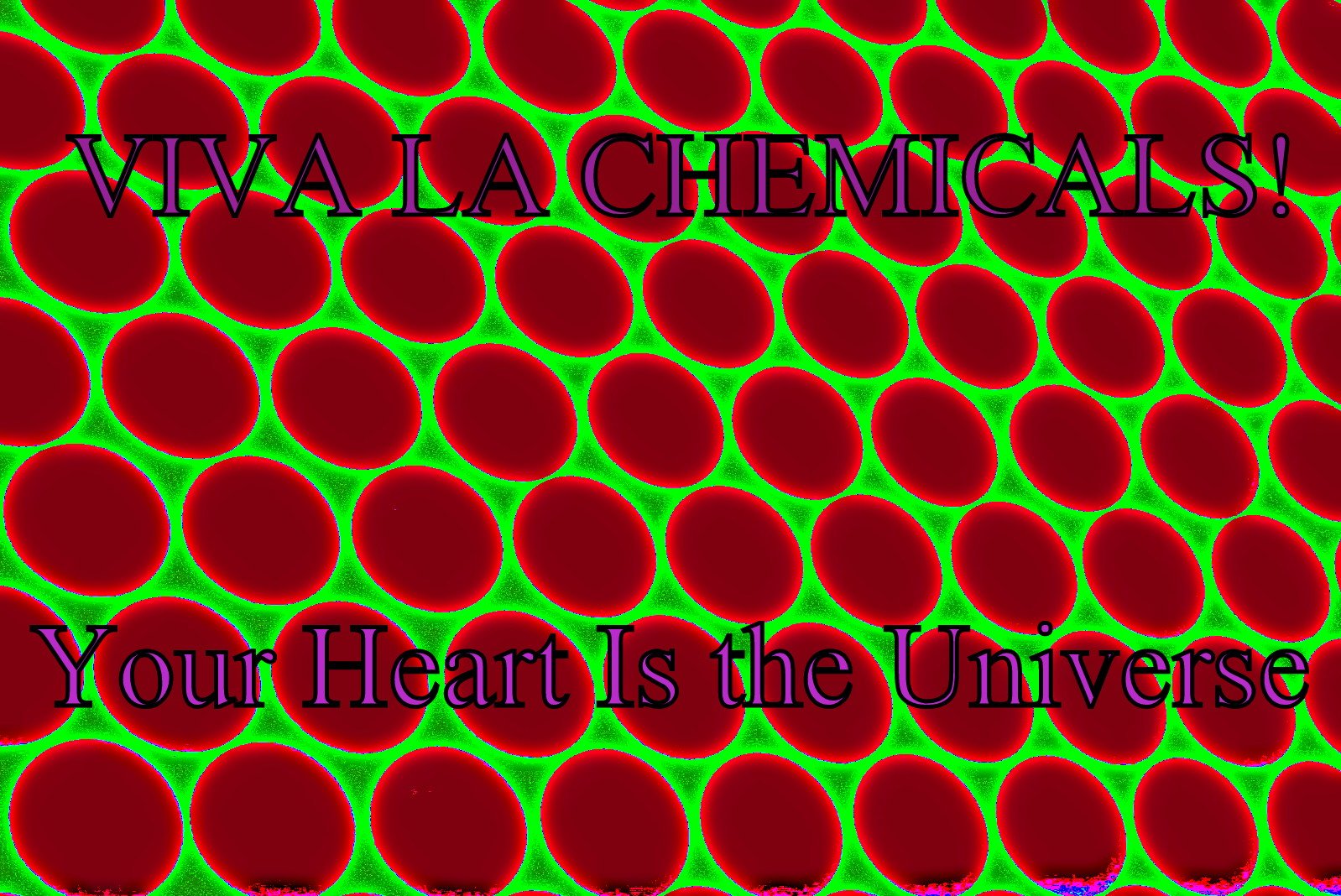 VIVA LA CHEMICALS Your Heart Is the Universe - Cosmic Art Card depicting emotional essence