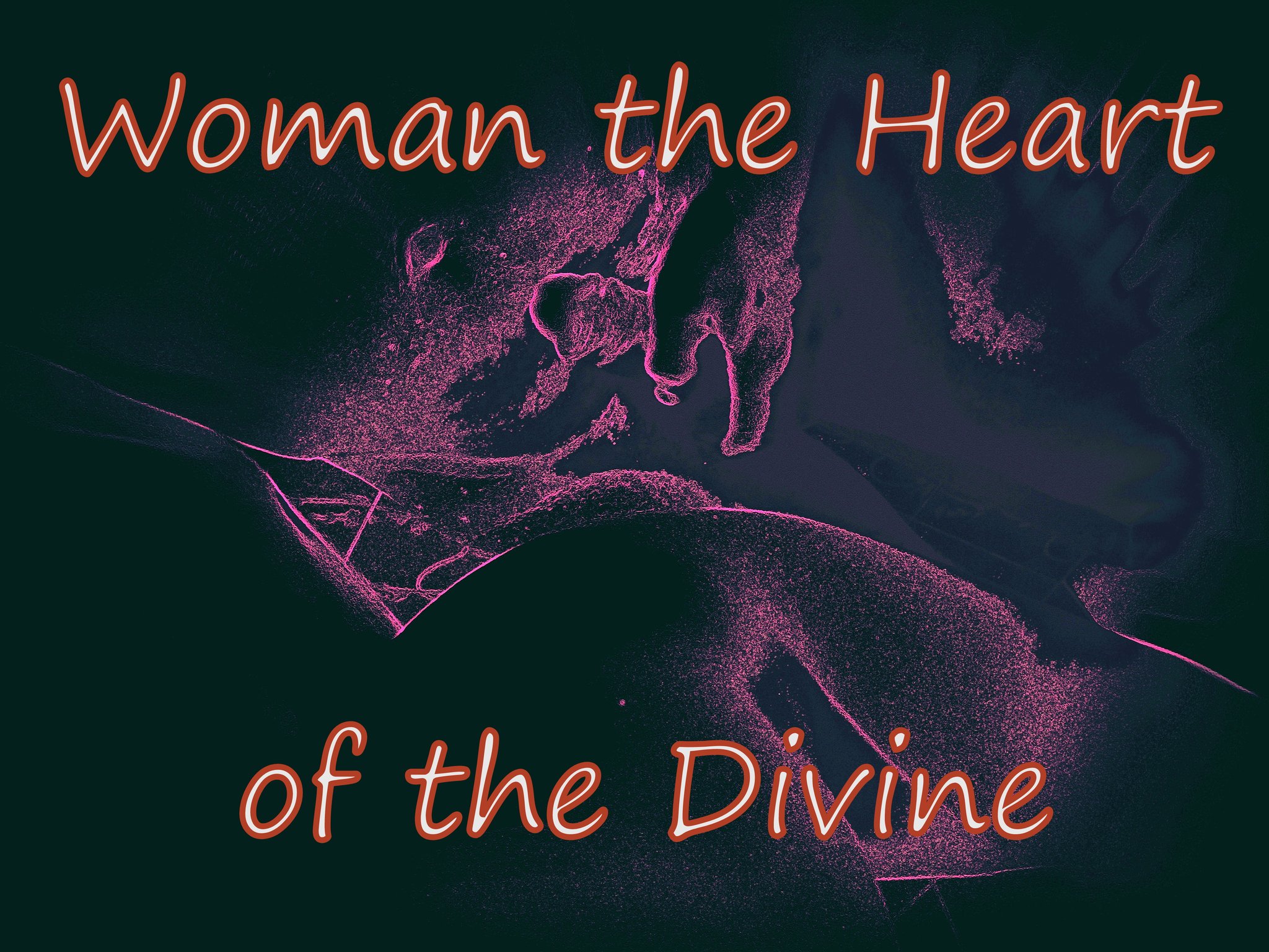 Woman the Heart of the Divine - Cosmic Art Card depicting emotional essence
