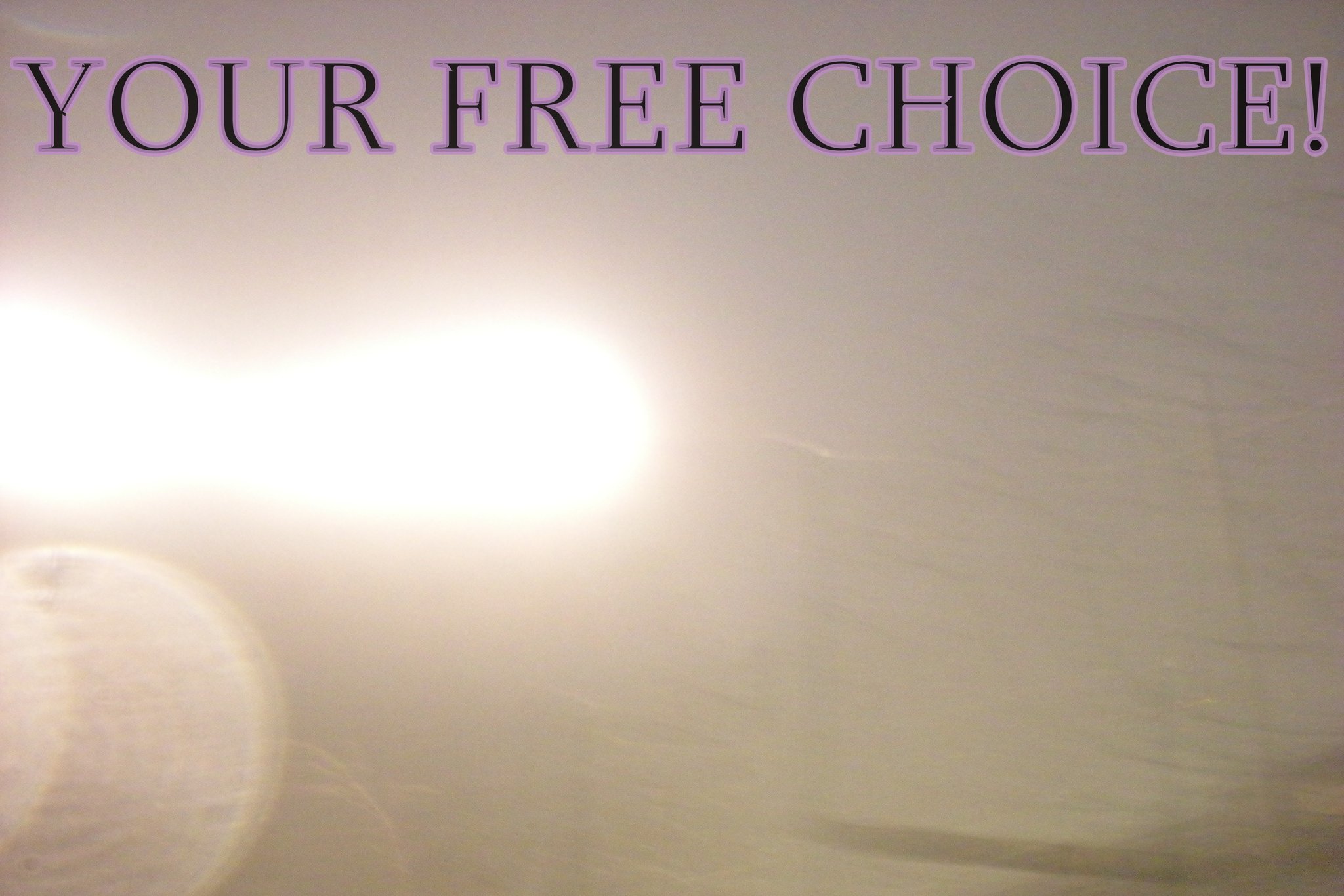 YOUR FREE CHOICE - Cosmic Art Card