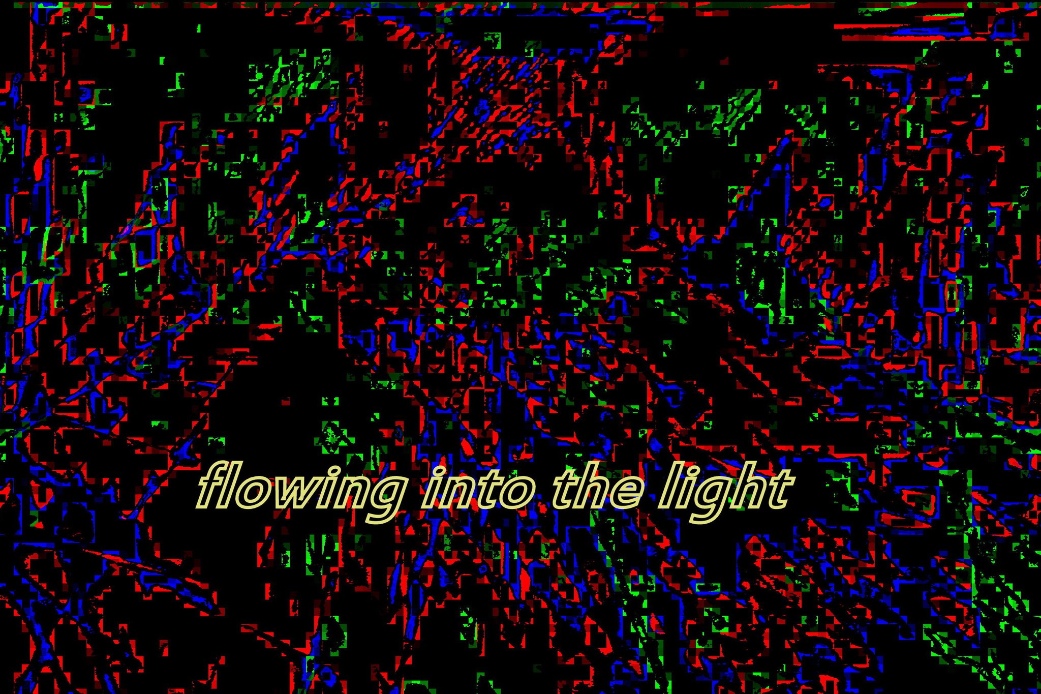 flowing into the light - Cosmic Art Card with celestial imagery