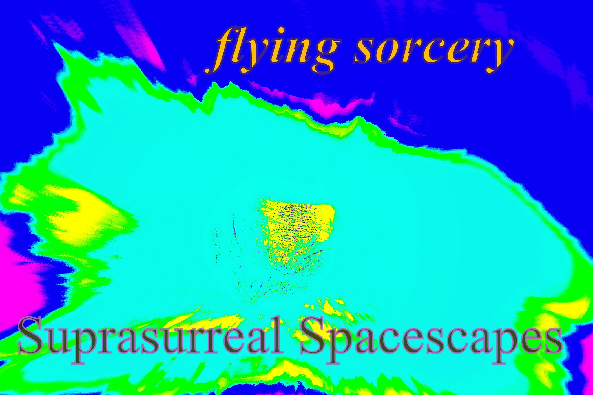 flying sorcery Suprasurreal Spacescapes - Cosmic Art Card featuring cosmic elements