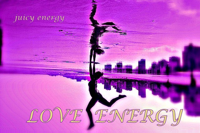 juicy energy LOVE ENERGY - Cosmic Art Card depicting emotional essence