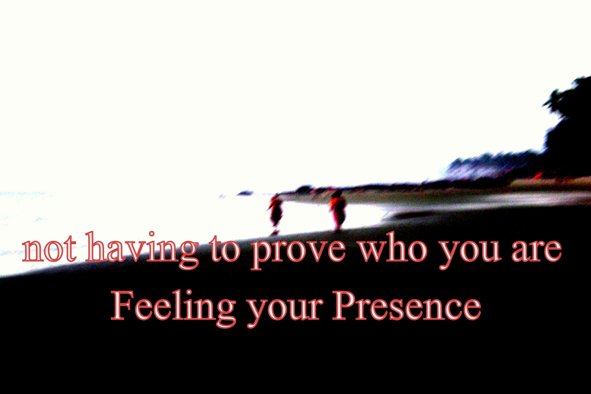not having to prove who you are Feeling your Presence - Cosmic Art Card